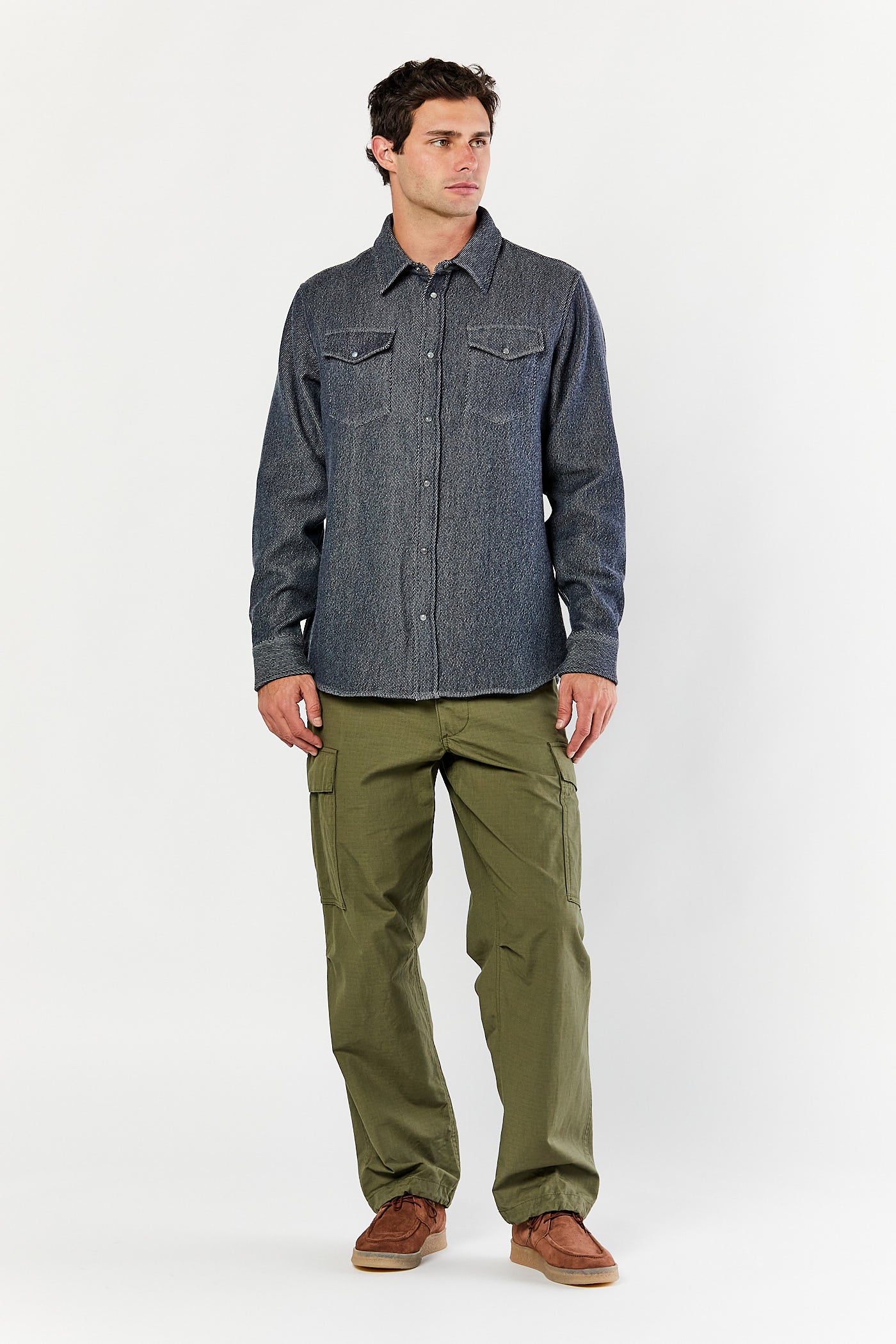 Denim Cashmere Shirt