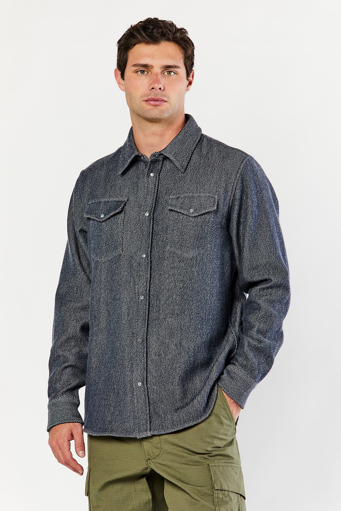 Denim Cashmere Shirt