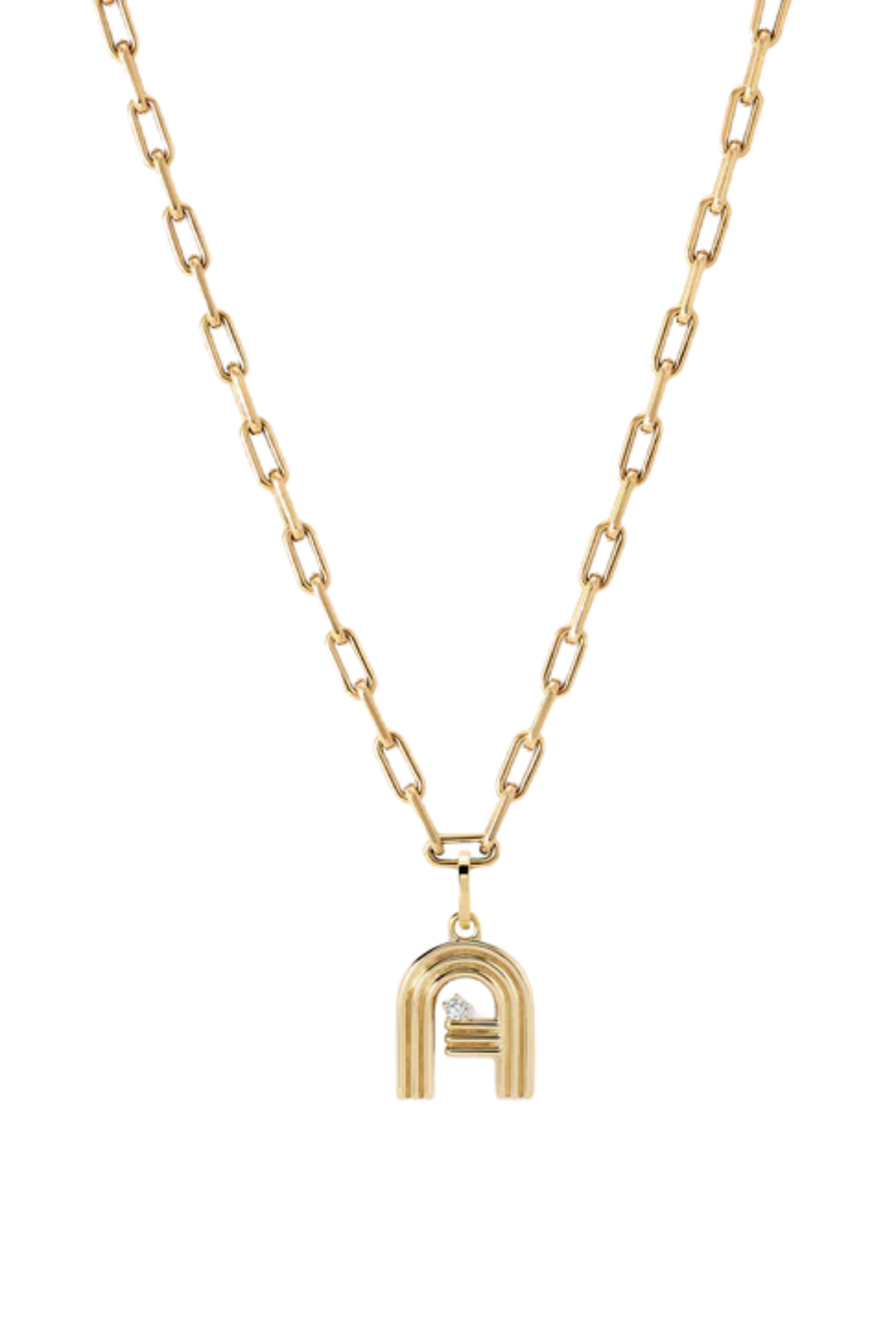 Groovy Diamond Initial Hinged Charm