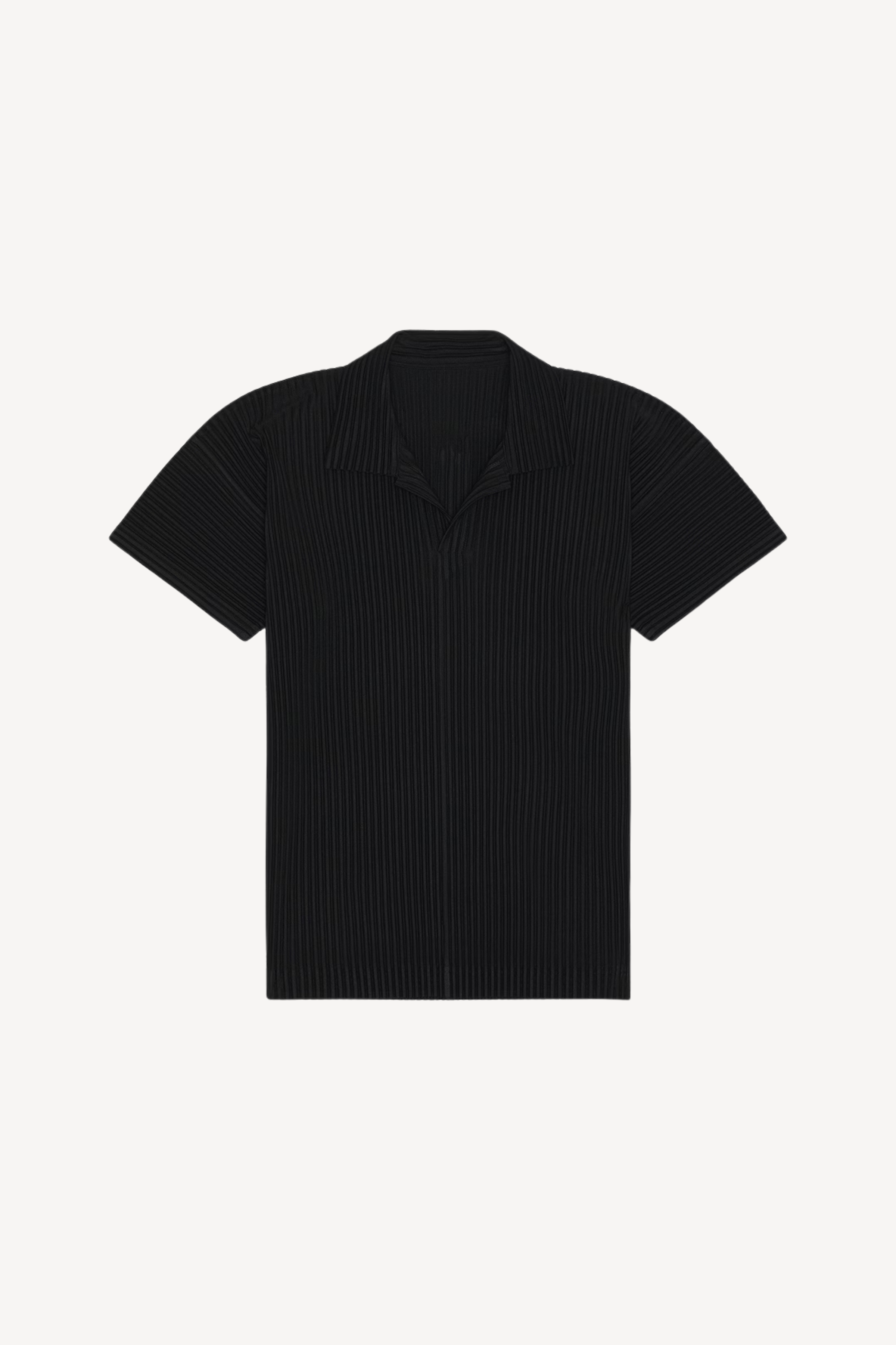 Slim Pleated Polo