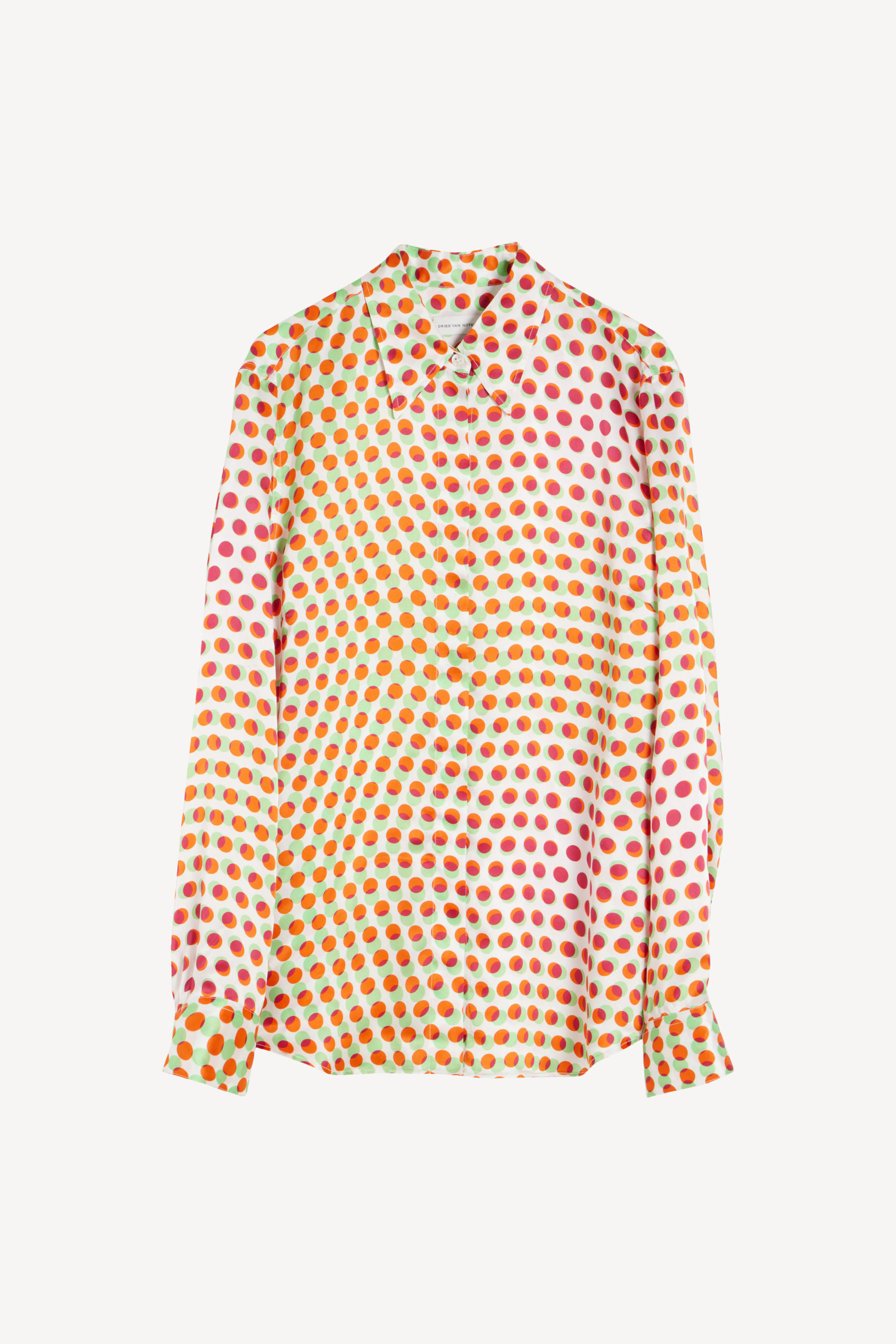 Chowy Polka Dot Silk Shirt