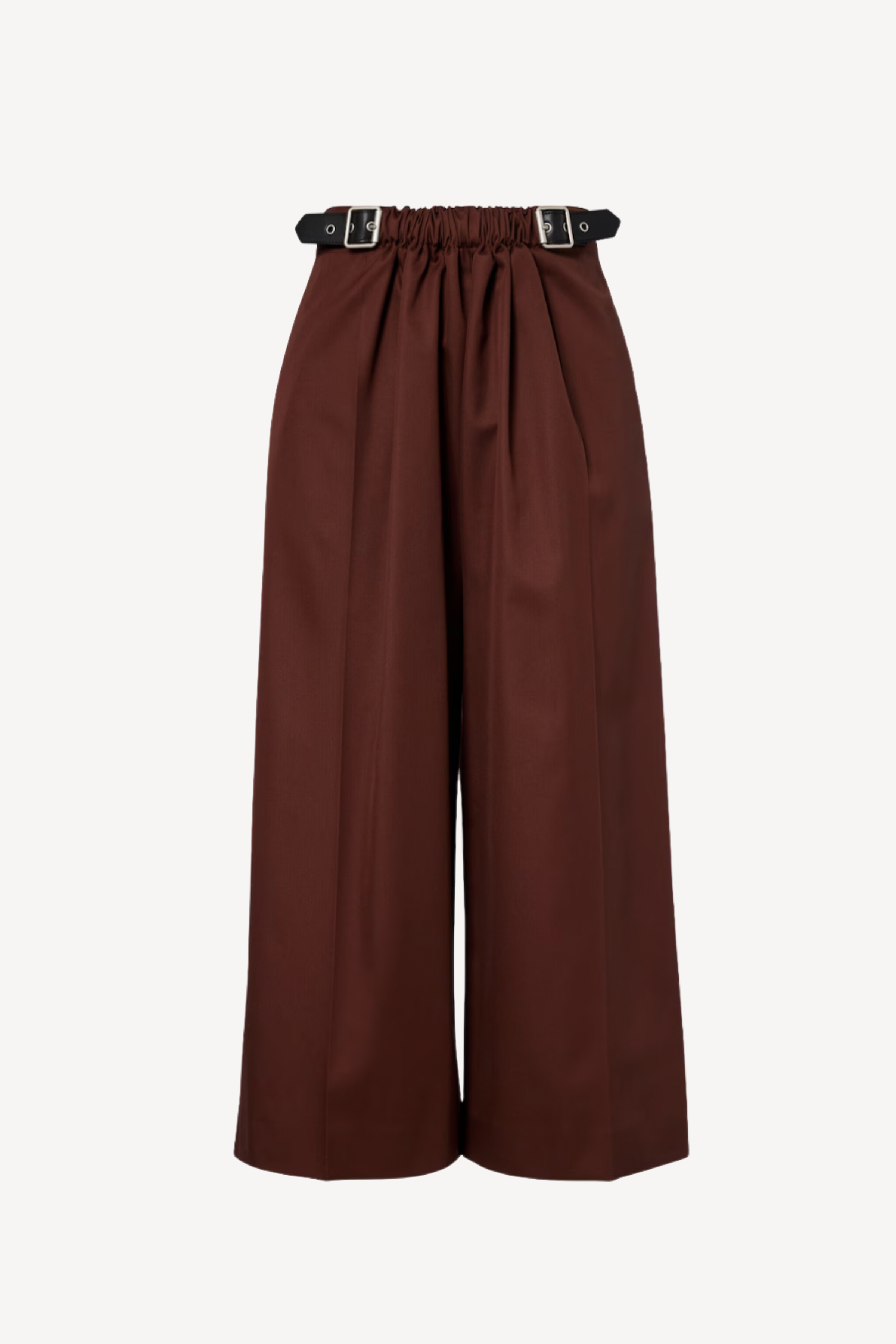 Cropped Belted Trousers