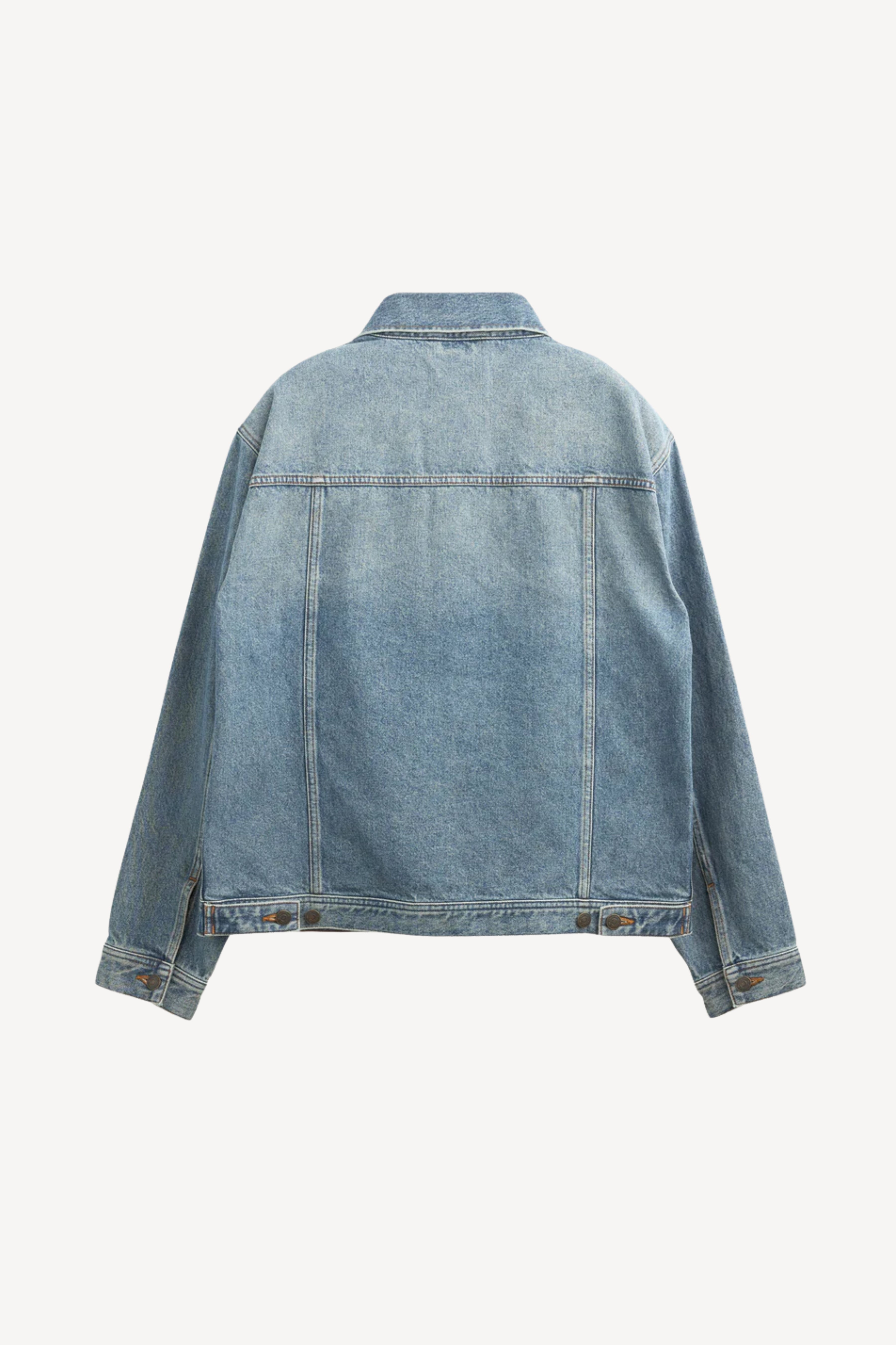 Washed Denim Trucker