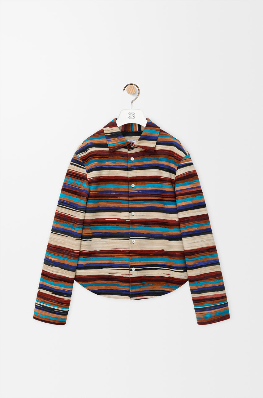 Striped Button Down Overshirt
