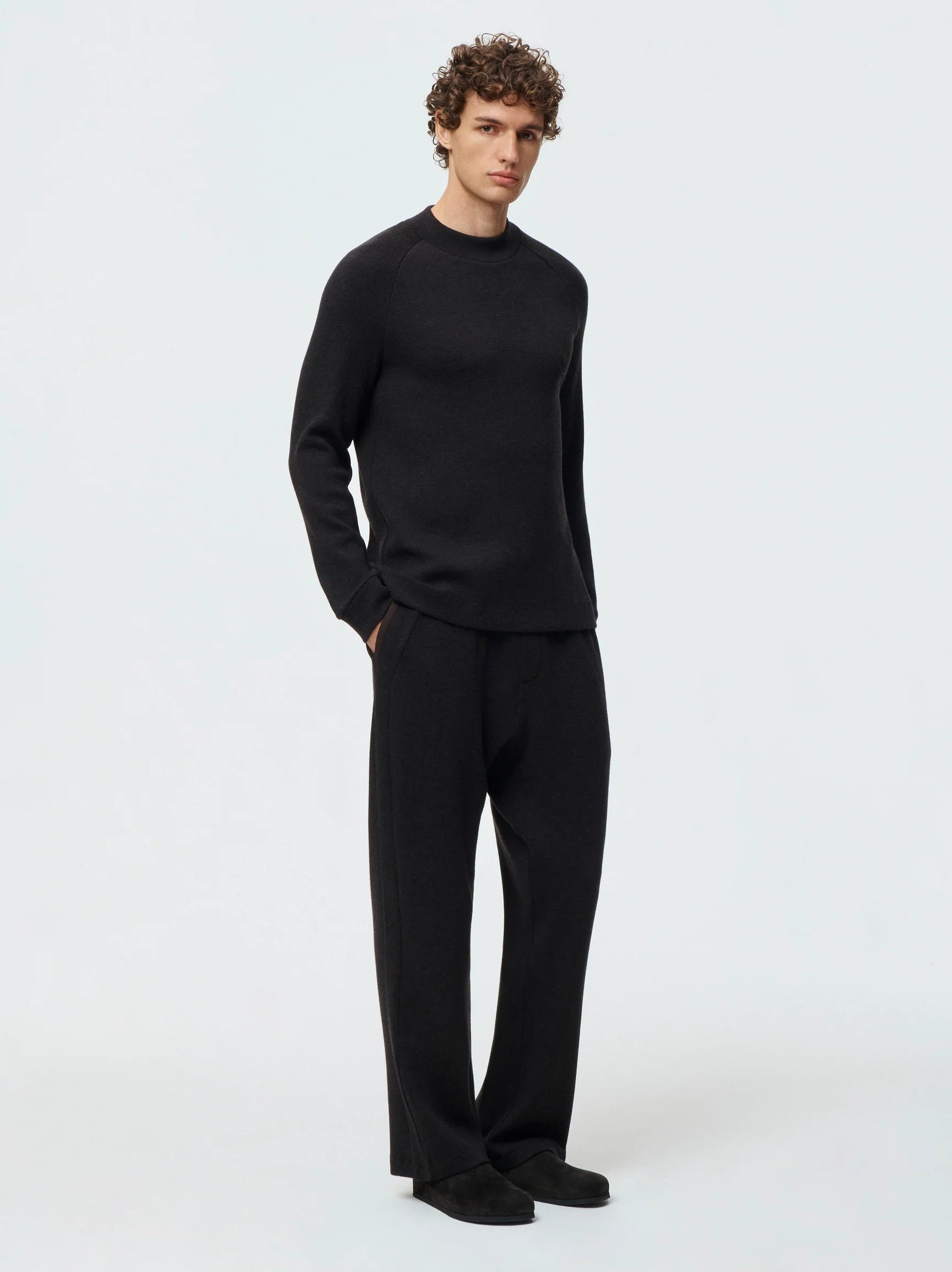 Ribbed Wool Pant