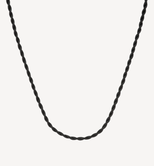 Braided Silk Cord Necklace