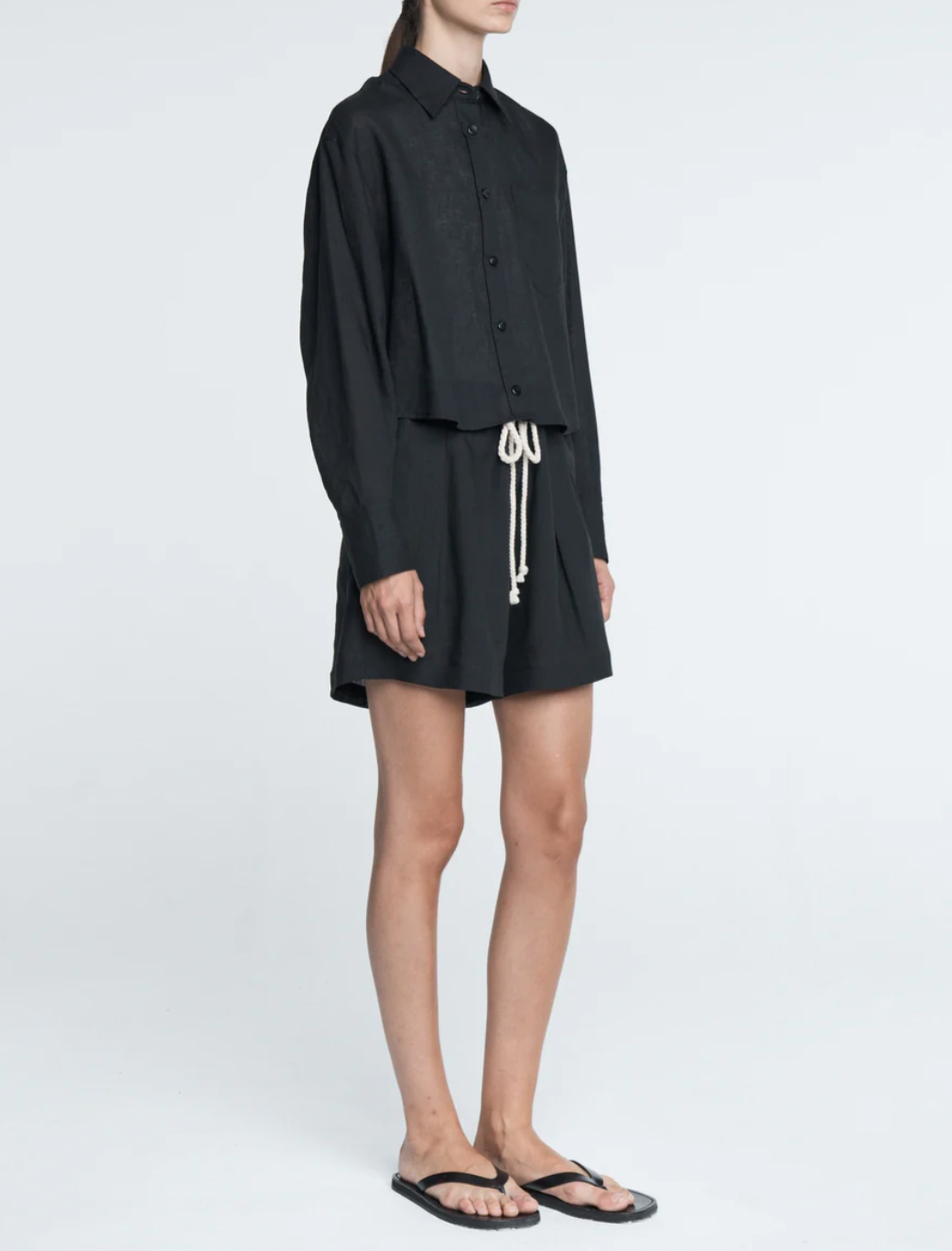 Cropped Oversized Shirt
