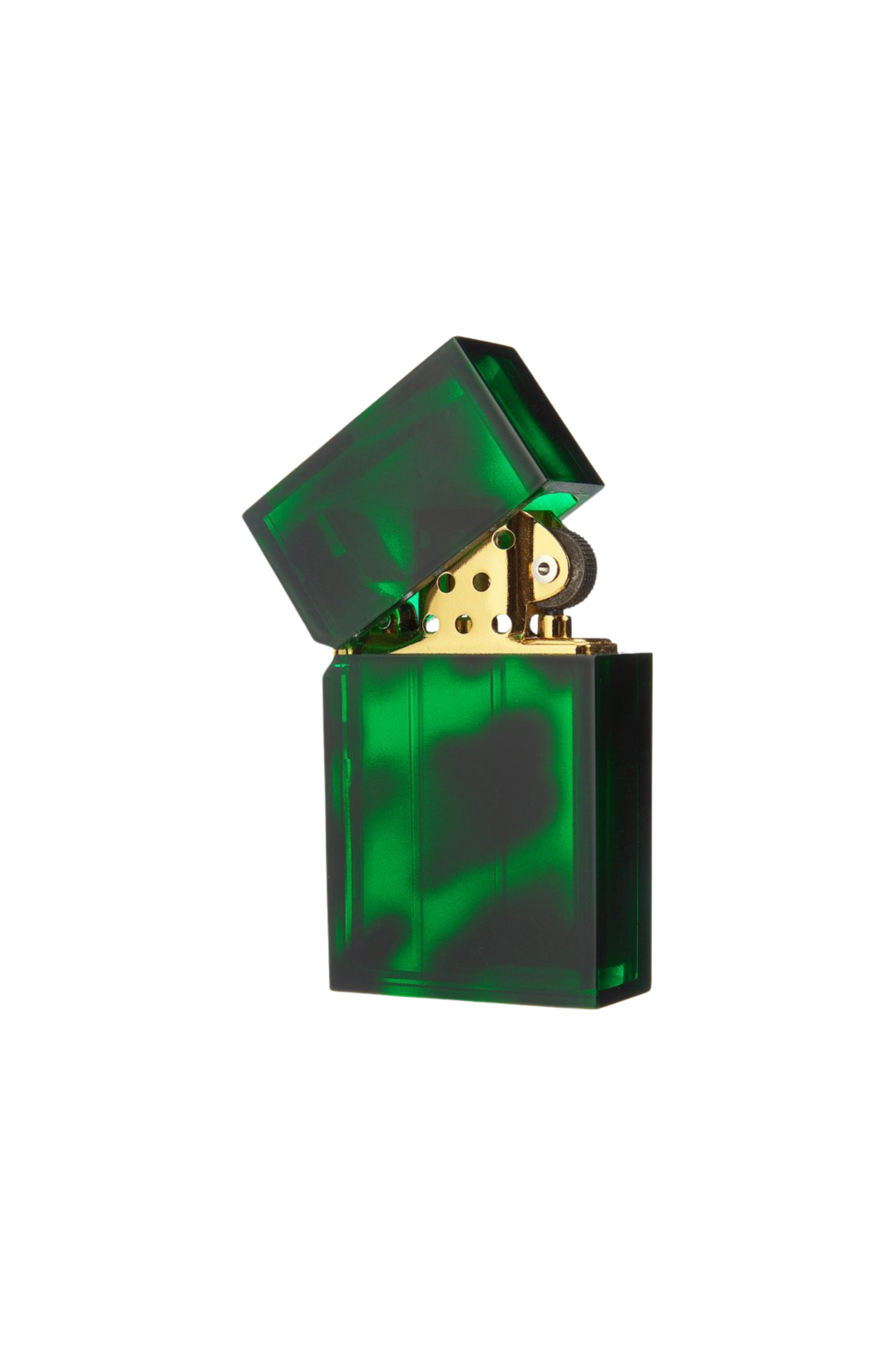 Green Hard Edge Marble Petrol Lighter