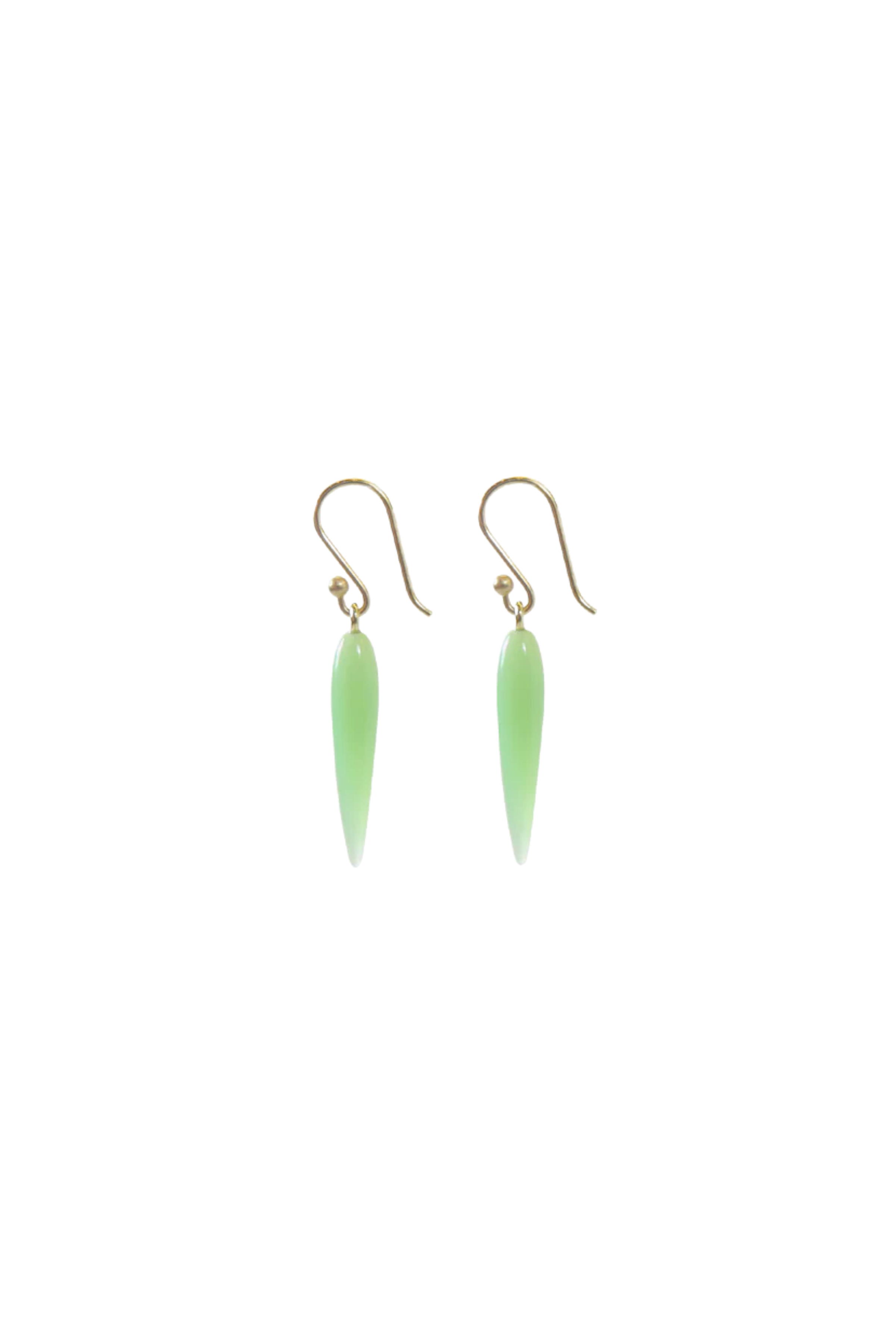 Chrysoprase Rice Earrings