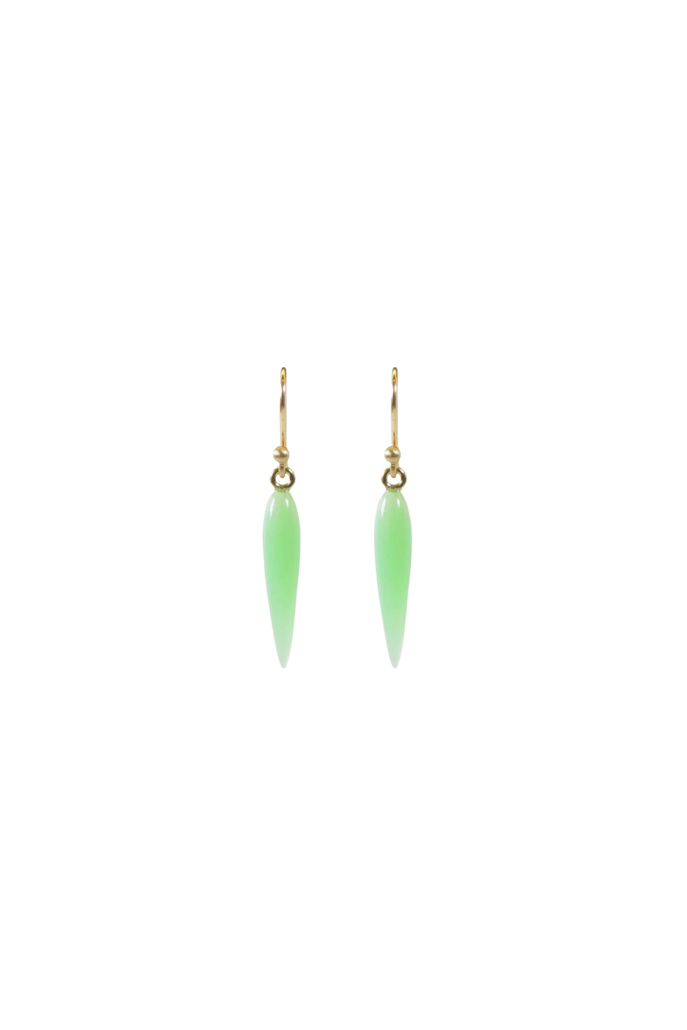 Chrysoprase Rice Earrings