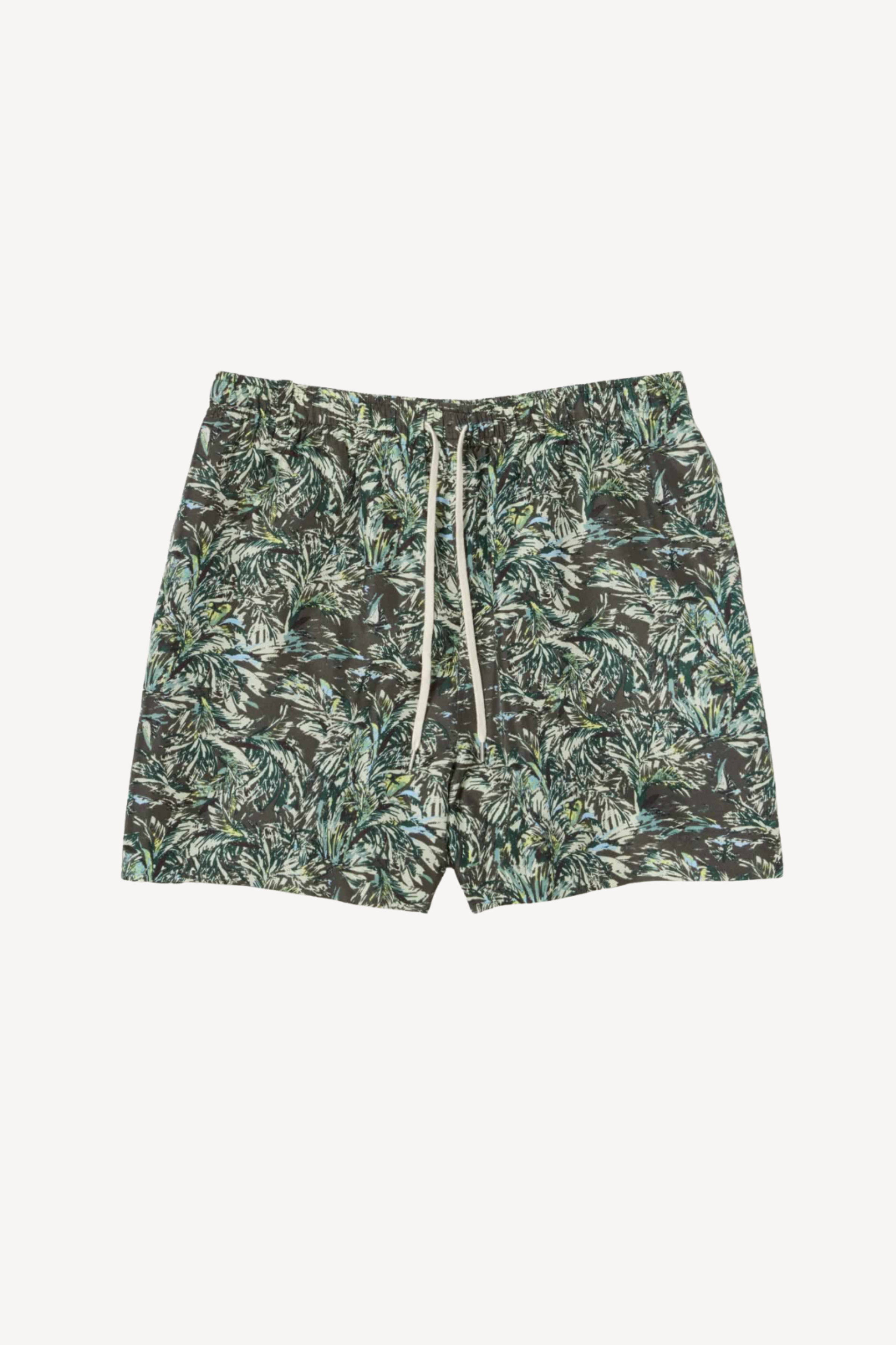 Printed Airy Silk Shorts