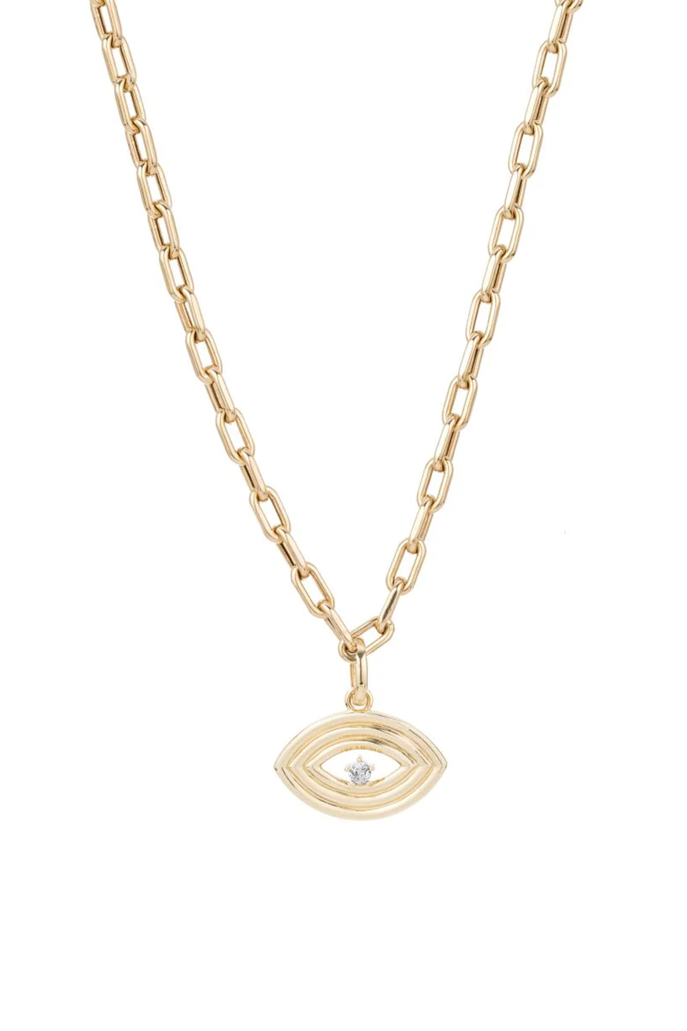 Groovy Diamond Evil Eye Charm