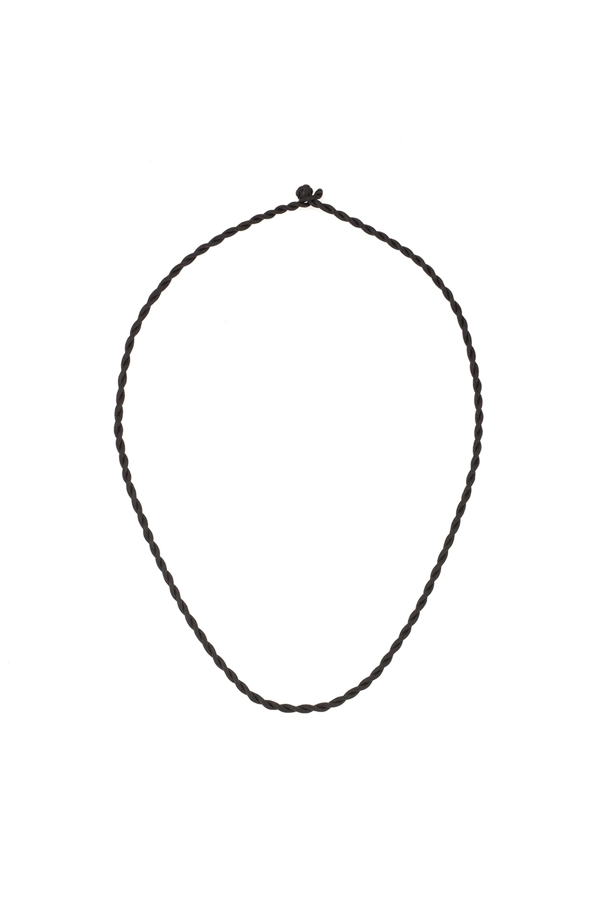 Braided Silk Cord Necklace