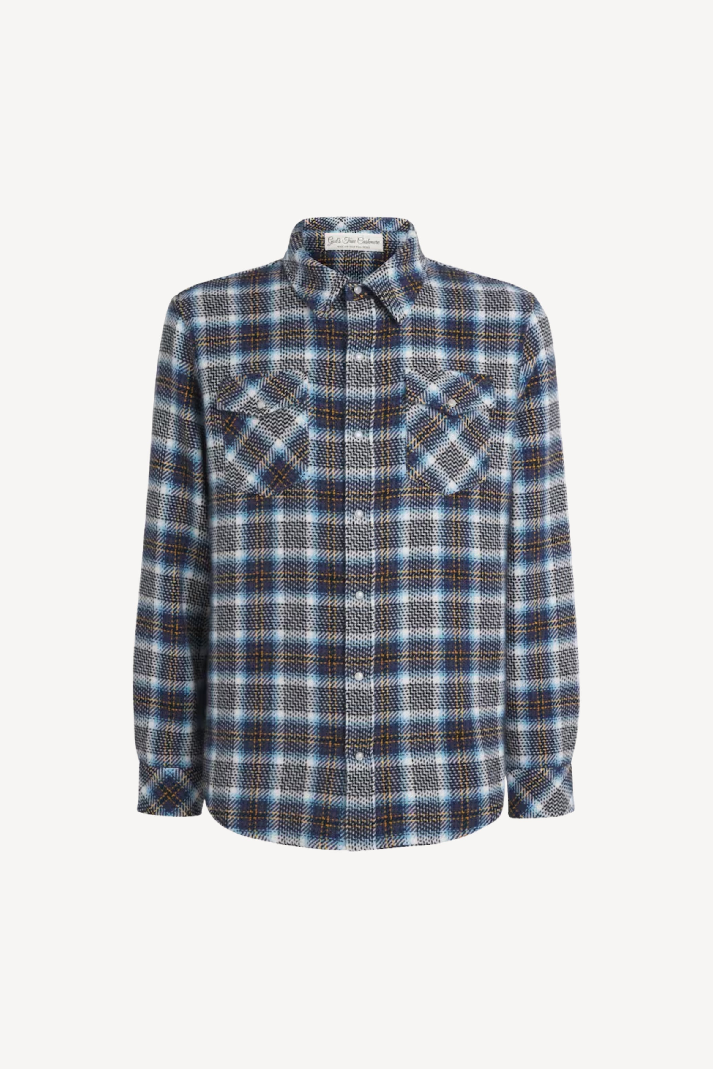 Lightning Storm Tartan Cashmere Shirt