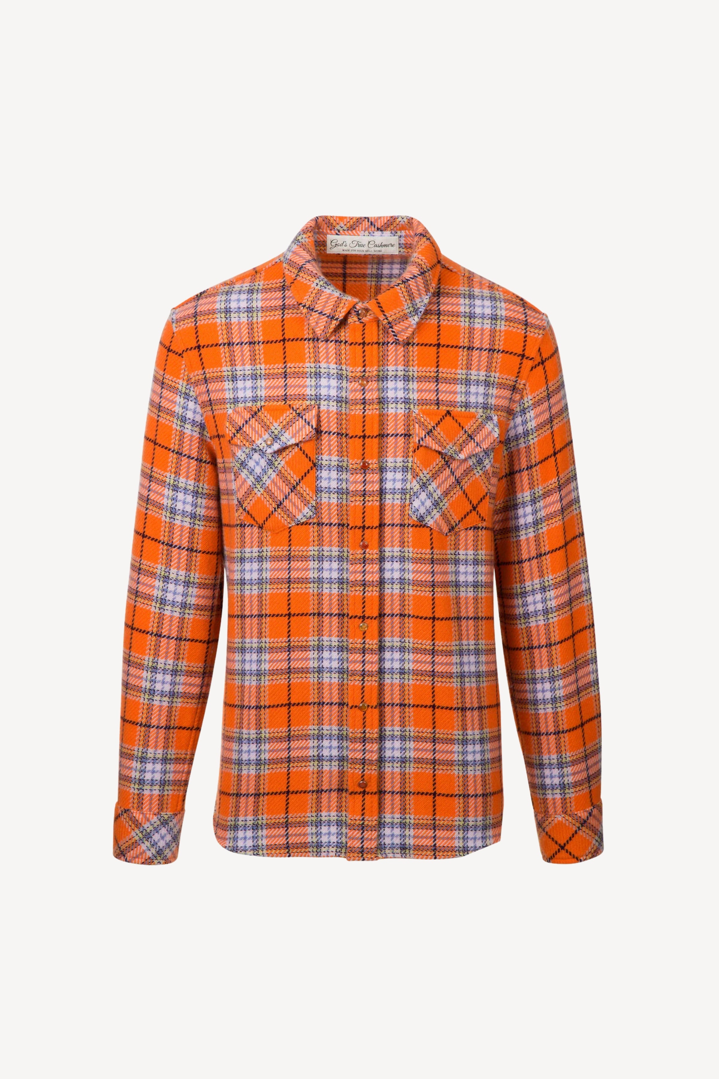 Midnight Sun Tartan Cashmere Shirt