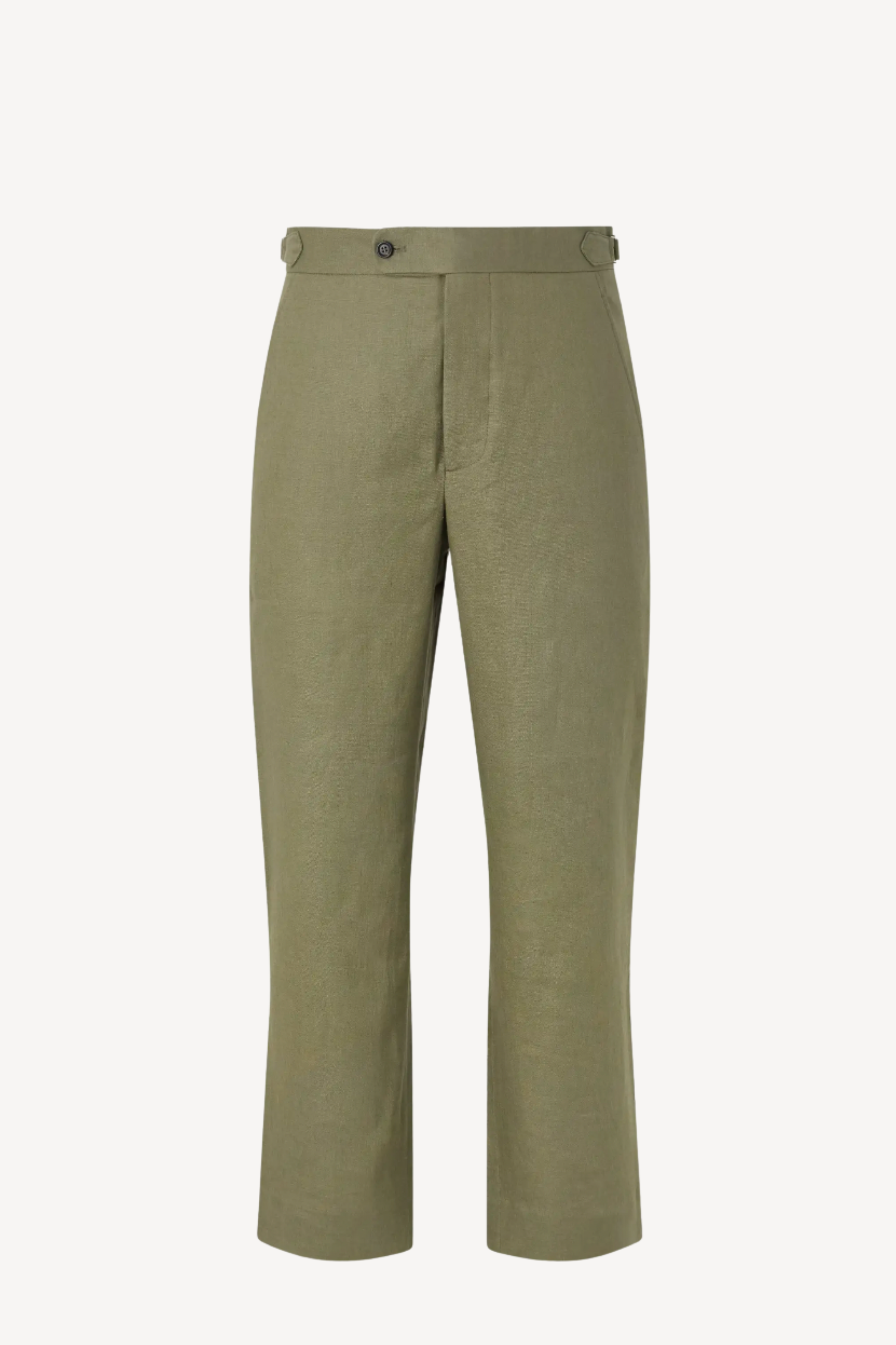 Lightweight Linen Side Buckle Trouser