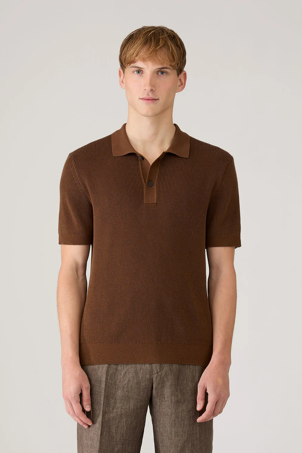 2-Colour Rib Polo