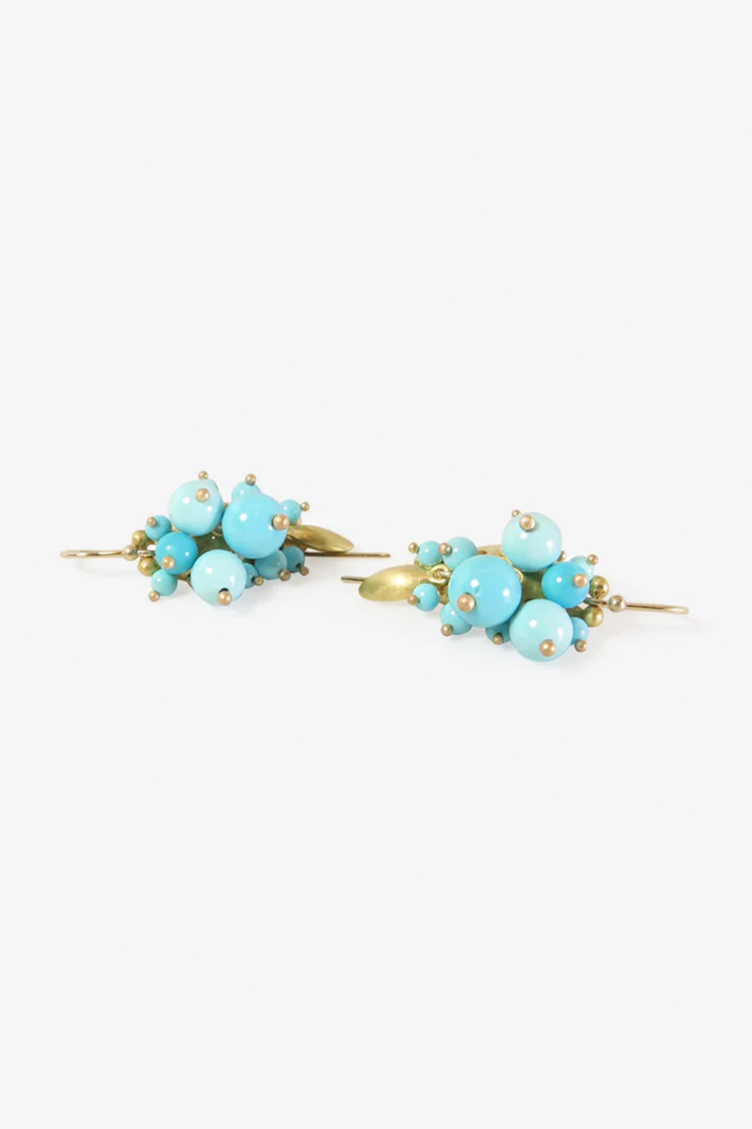 22k & Sleeping Beauty Turquoise Bug Clusters