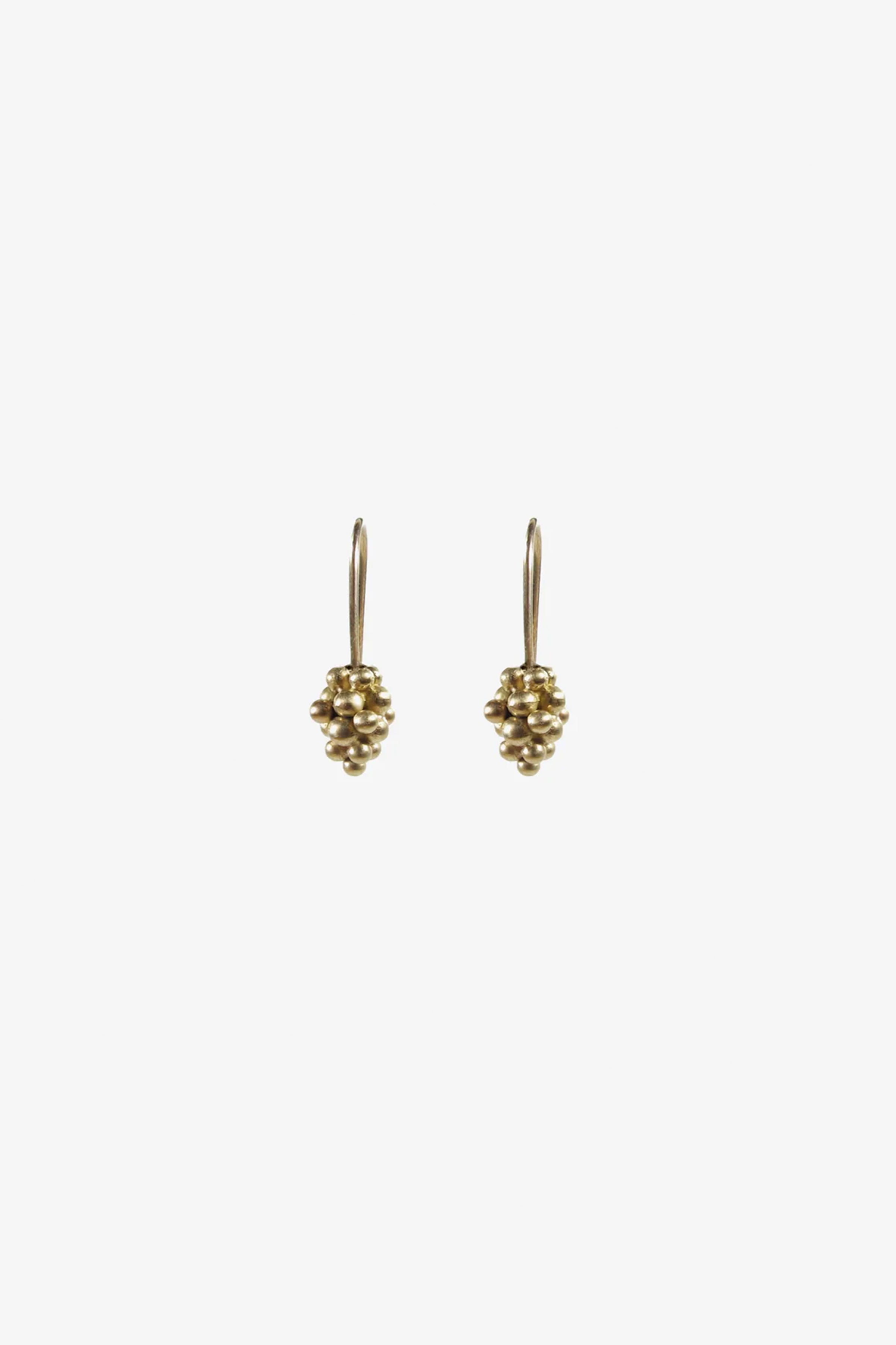 14k Small Raspberry Earrings