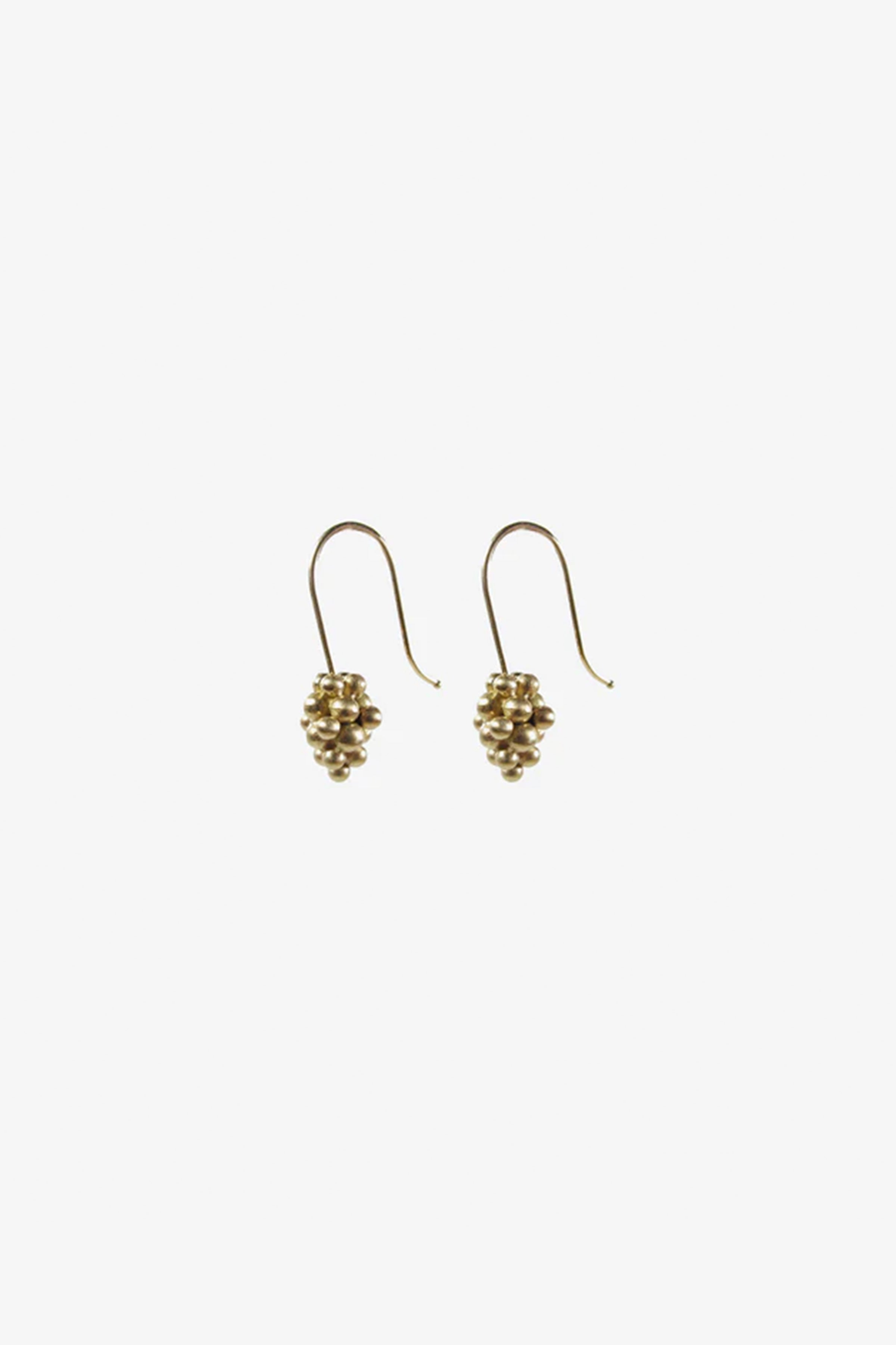 14k Small Raspberry Earrings