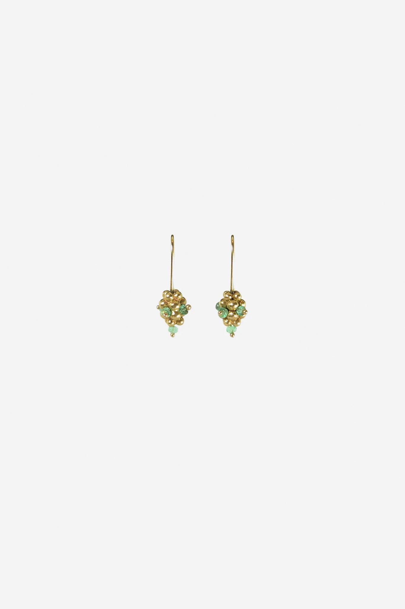 Emerald Raspberry Earrings