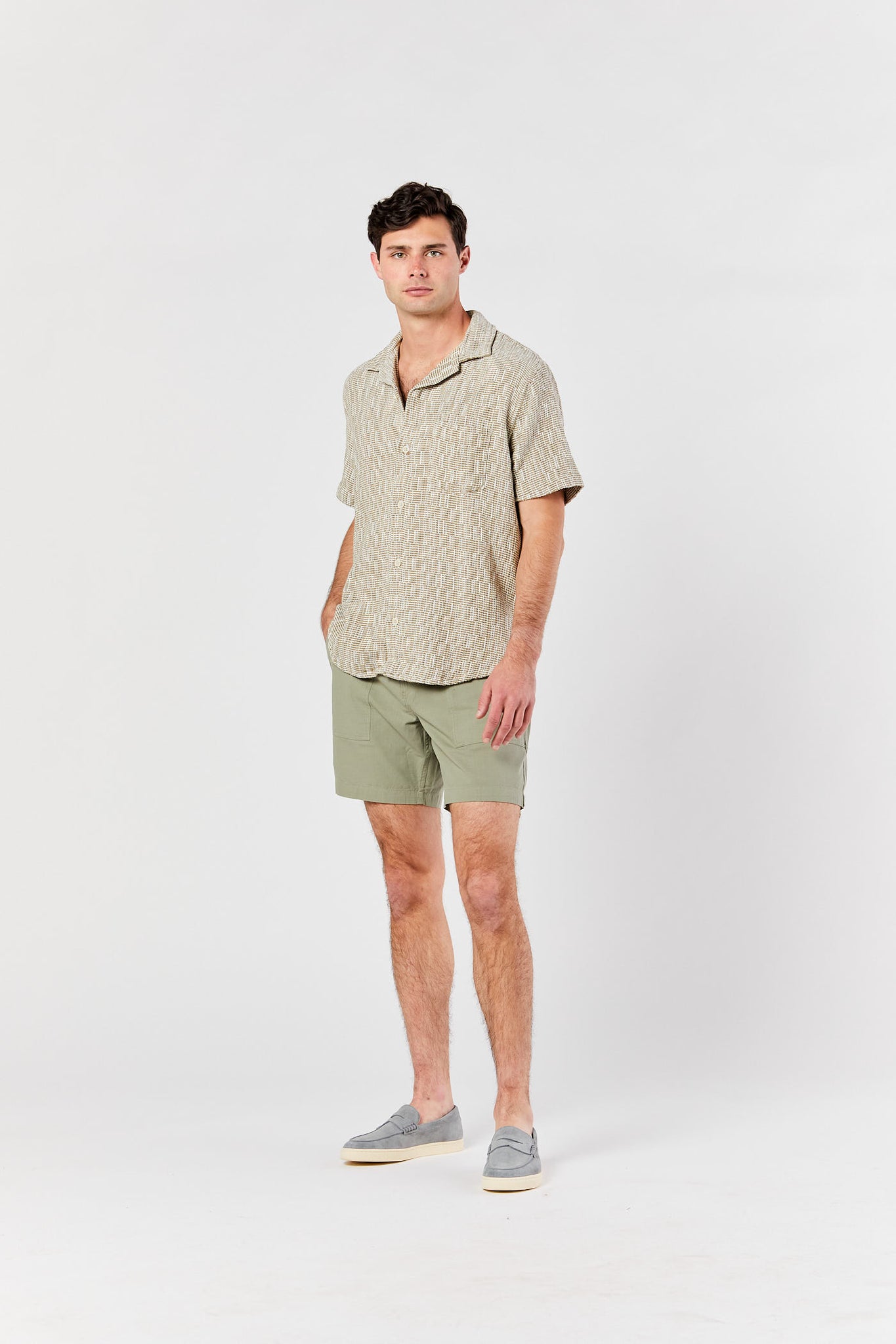 Olive Ripstop Camp Shorts