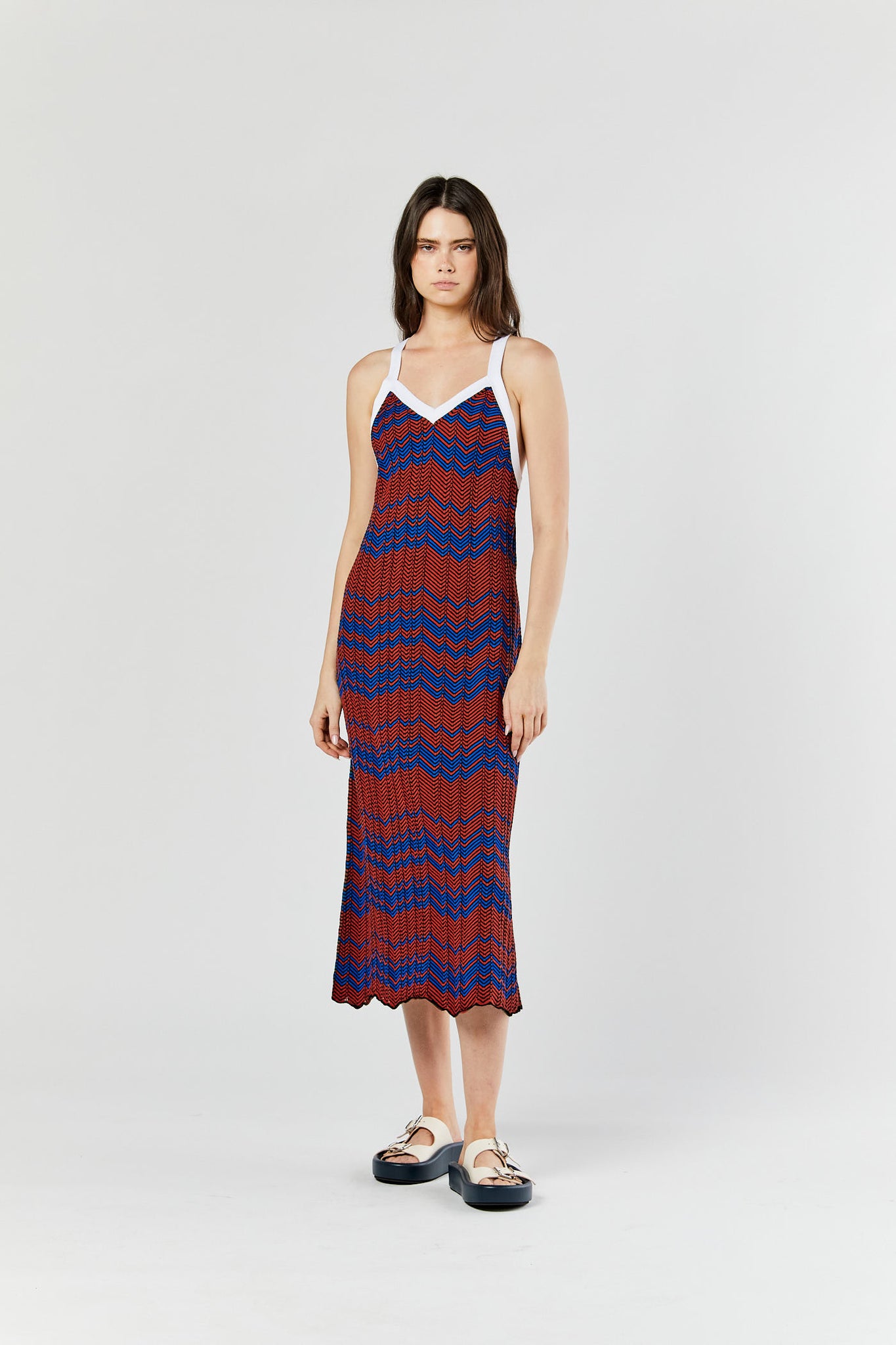 Multicolor Palm Knit Dress