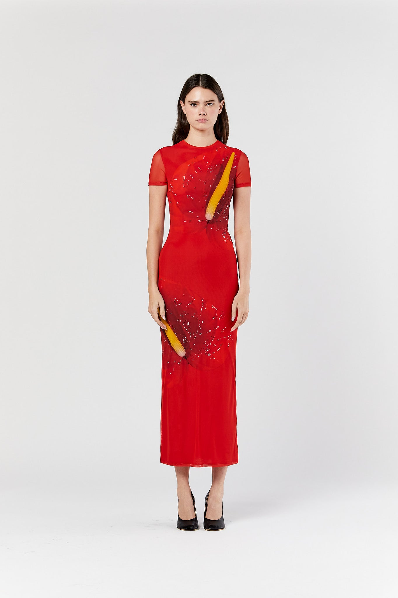 Red Anthurium Dress