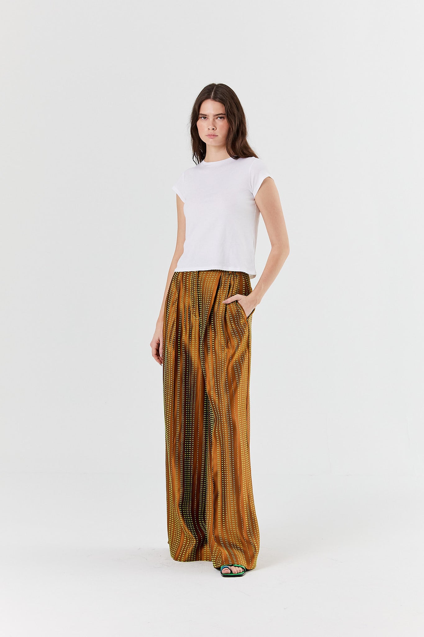 Marmalade Embroidered Satin Trousers