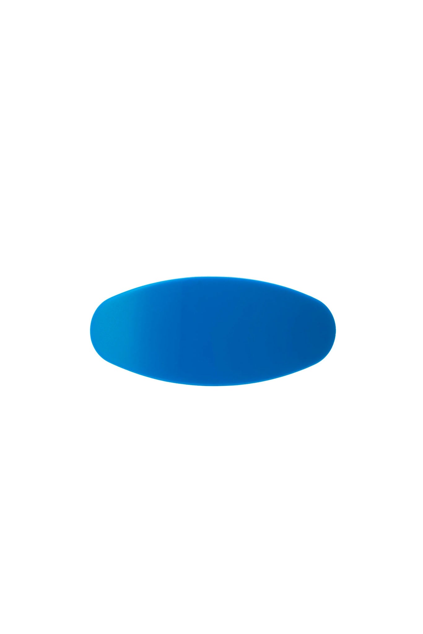 Bright Blue Jumbo Oval Clip