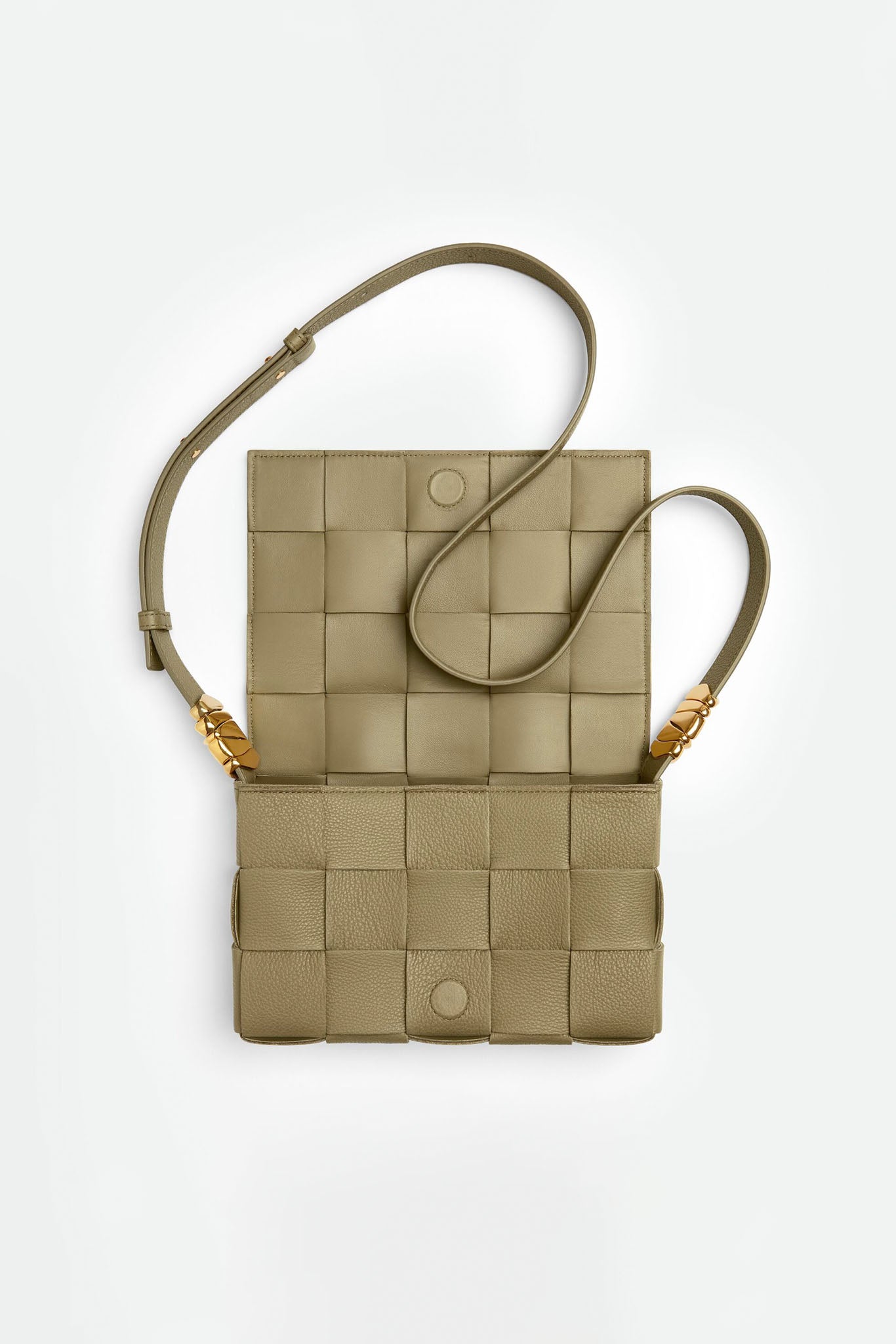 Taupe Intrecciato Grainy Cassette