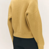 Rowan Rib Half Zip in Yellow