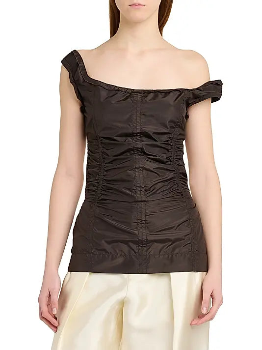 Washed Silk Taffeta Top