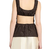 Washed Silk Taffeta Top
