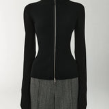The Synth Sweater In Matte Viscose in Pepper