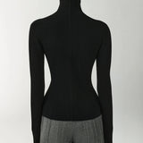 The Synth Sweater In Matte Viscose in Pepper