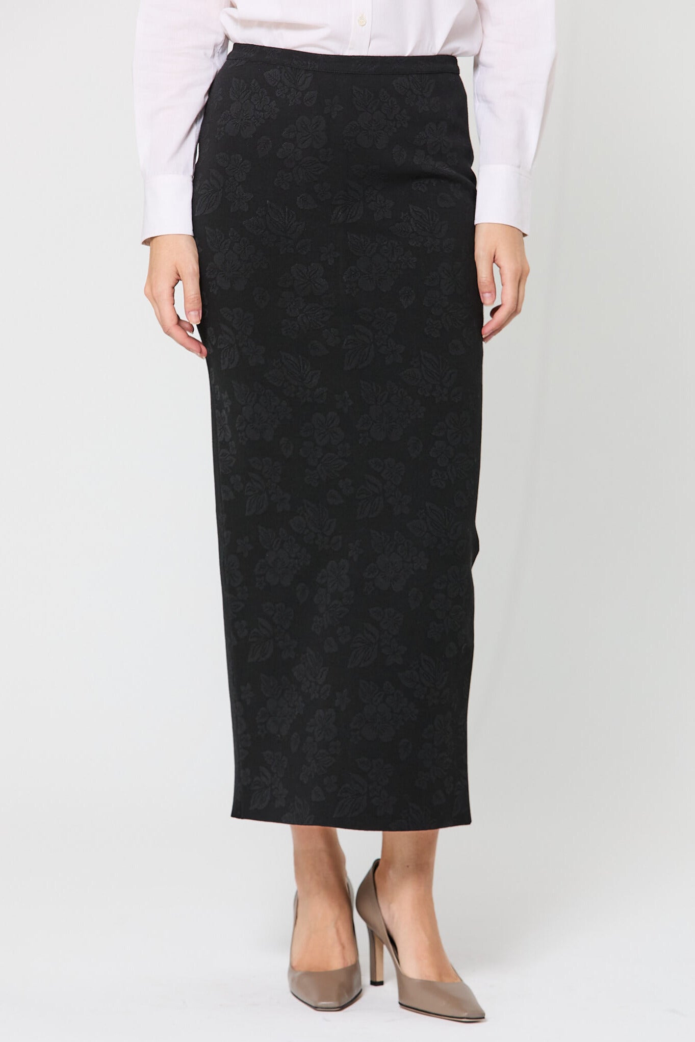 Matte Shine Floral Lawton Skirt