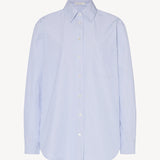 Gavina Shirt in White Blue Stripe
