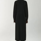 The Aria Dress In Matte Viscose in Black
