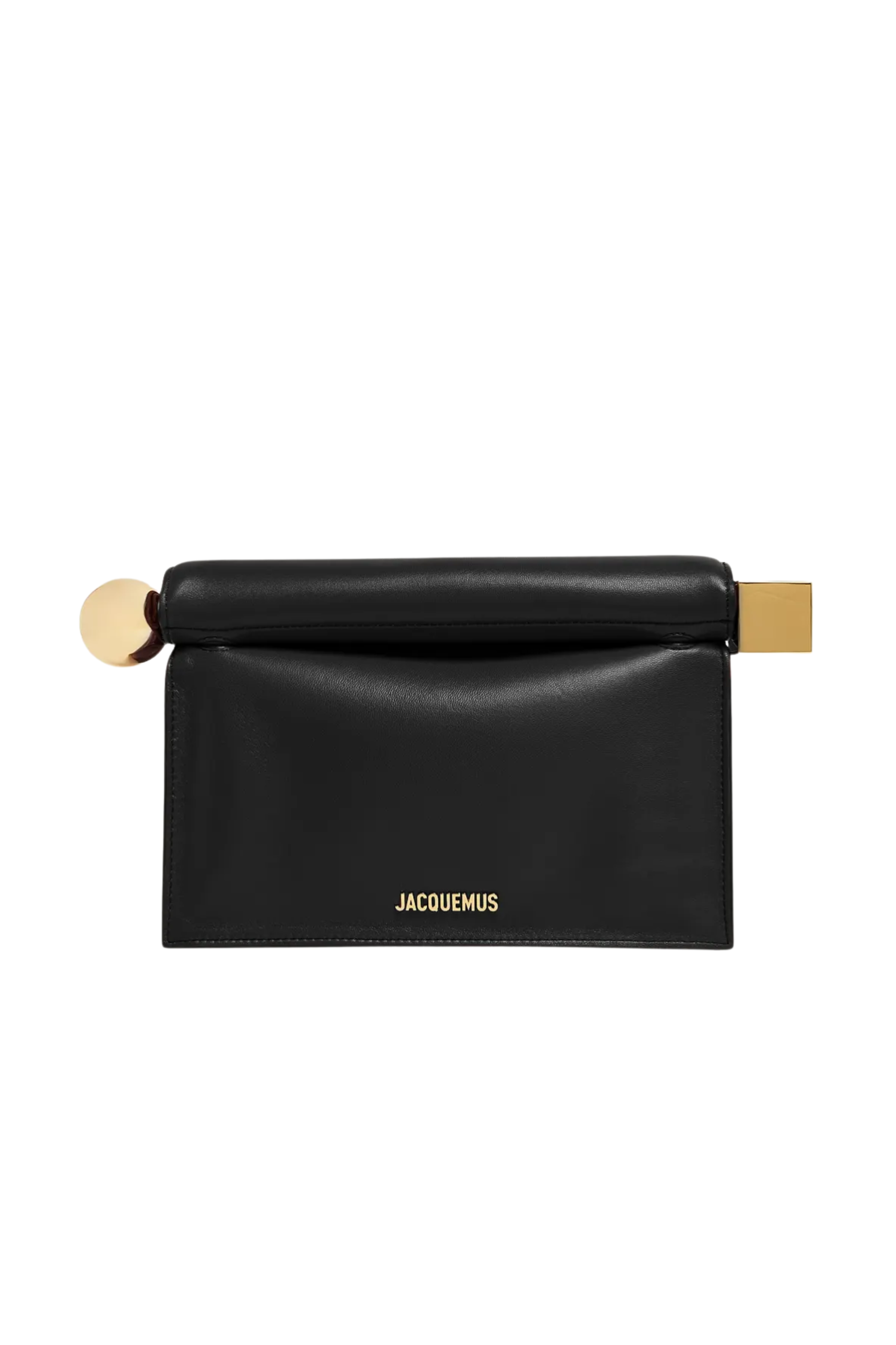 La Pochette Rond Carré Leather Clutch