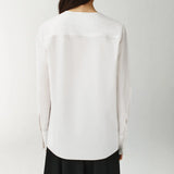 The Barb Shirt In Slub Cotton Poplin in White