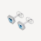 White Gold Chameleons Cufflinks