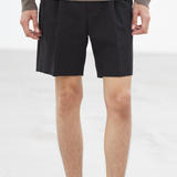 Wool Cotton Linen Shorts