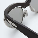 Duo Angle Cat Eye Sunglasses in Black