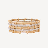 White Diamond Spring Bracelet in White Gold