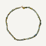 Olive Green Pearl Necklace