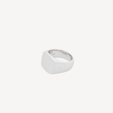Silver Cushion Polished Ring