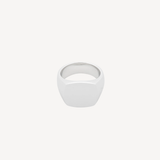 Silver Cushion Polished Ring