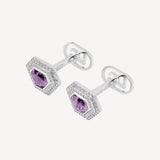 White Gold Chameleons Cufflinks