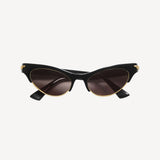 Angle Cat Eye Sunglasses in Black